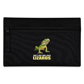 Eidechsen Eidechse - Federtasche - Schwarz - Vorne