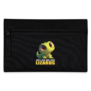 Eidechsen Eidechse - Federtasche - Schwarz - Vorne