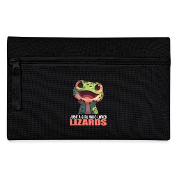 Eidechsen Eidechse - Federtasche - Schwarz - Vorne