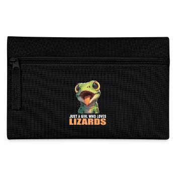 Eidechsen Eidechse - Federtasche - Schwarz - Vorne