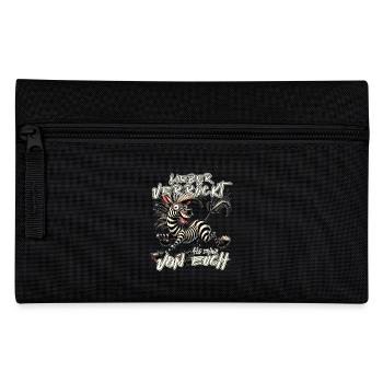 Zebra Better crazy than one of you - Pencil Case - black - Front