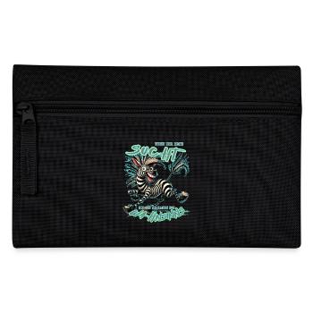 Zèbre fou si tu me cherches Folie - Trousse - noir - Devant