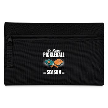 Pickleball Schläger Pickleball Spieler Geschenk - Federtasche - Schwarz - Vorne