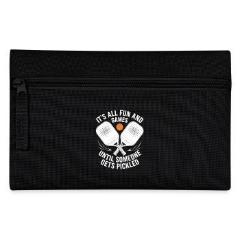 Joueur de pickleball Paddleball Game Fun Gift - Trousse - noir - Devant