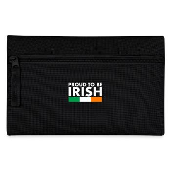 Proud To Be Irish Ireland Irish Flag - Pencil Case - black - Front