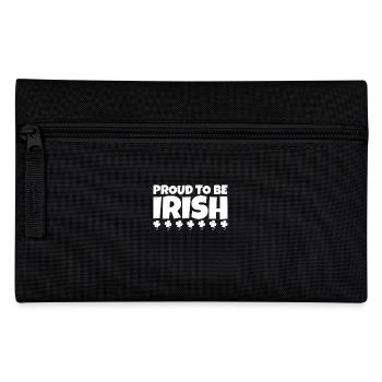 Proud To Be Irish Ireland Irish Shamrock - Pencil Case - black - Front