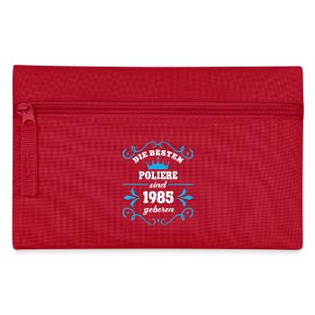 Geburtstag 1985 Polier Kollege Poliere Geb - Federtasche - Rot - Vorne