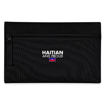 Haïtien et fier drapeau d’Haïti Haïti - Trousse - noir - Devant