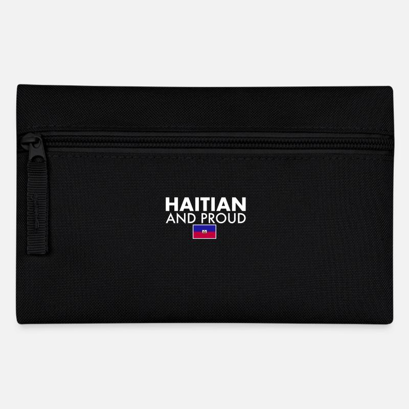 Haïtien et fier drapeau d’Haïti Haïti - Trousse - noir