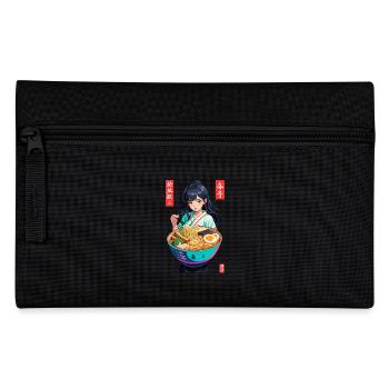 Ramen Ukiyo-E Japanisches Retro Streetwear Kawaii - Federtasche - Schwarz - Vorne