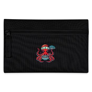 Nouilles Ramen Octopus Retro Japon - Trousse - noir - Devant