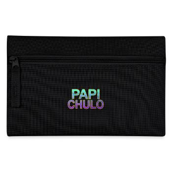 Papi Chulo - Stylischer Schriftzug - Federtasche - Schwarz - Vorne