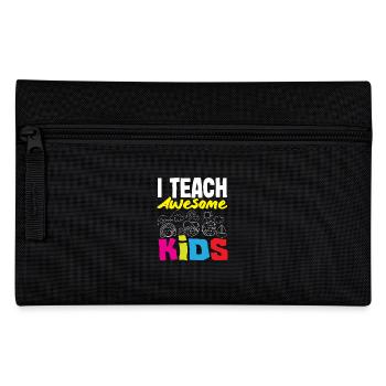 Elementary School Teacher I Teach Awesome Kids - Pencil Case - black - Front