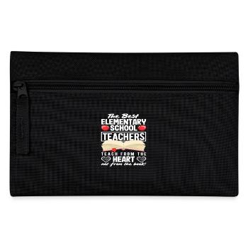 Primary school teachers teach from the heart - Pencil Case - black - Front