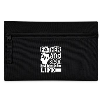 Autism Awareness Father And Autism Son - Pencil Case - black - Front