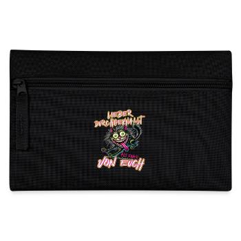 Crazy cat Better crazy than one of - Pencil Case - black - Front