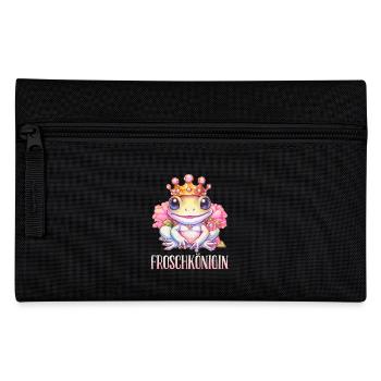 Karneval Kostüm FROSCHKÖNIGIN Lustiges Fasching - Federtasche - Schwarz - Vorne