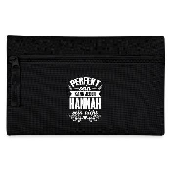 Hannah - Perfekt Sein Kann Jeder Hannah Nicht - Federtasche - Schwarz - Vorne
