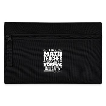 Cadeau de mathématiques pour professeur de mathématiques - Trousse - noir - Devant