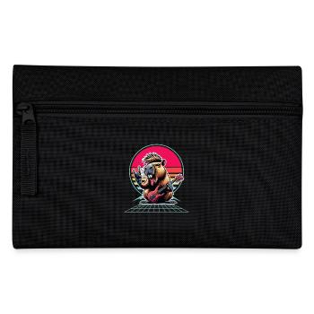 Capybara Rock and Roll Guitarist - Pencil Case - black - Front