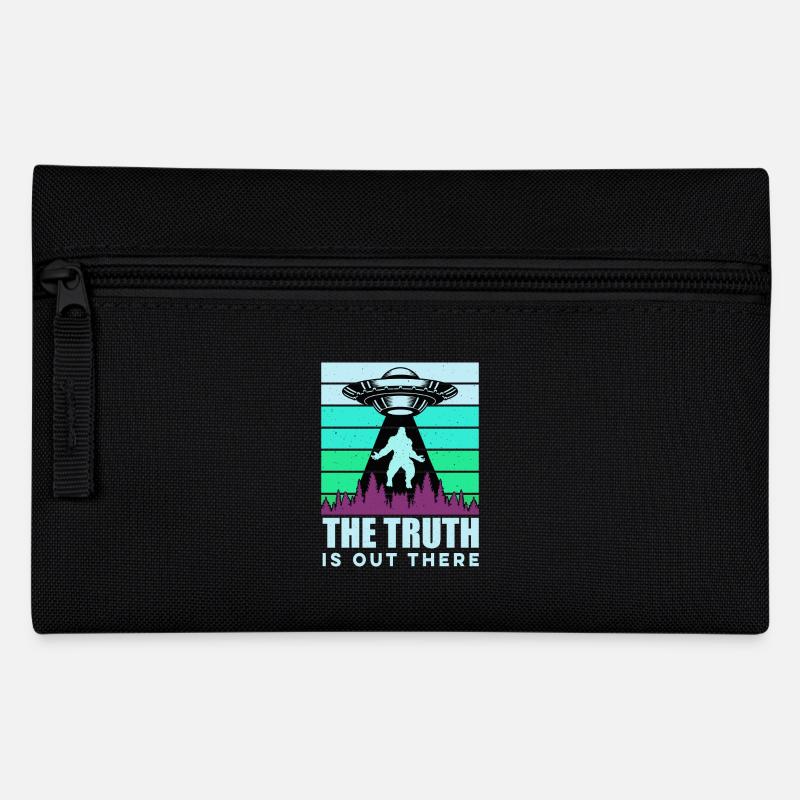 UFO-Bigfoot Yeti Sasquatch - Federtasche - Schwarz