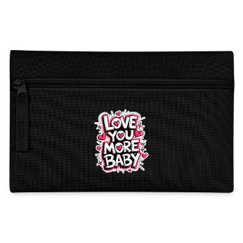 I Love You My Love T-Shirt zum Valentinstag Geschenk - Federtasche - Schwarz - Vorne