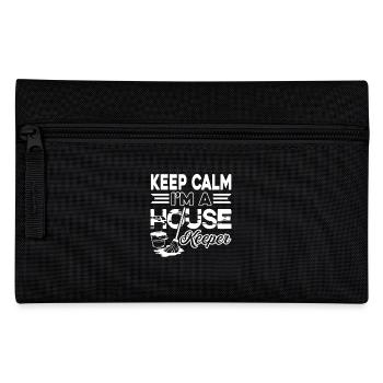 Housekeeper Keep Calm I am A Housekeeper - Pencil Case - black - Front
