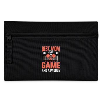 Pickleball Mom Paddleball Mom Paddle Game - Pencil Case - black - Front