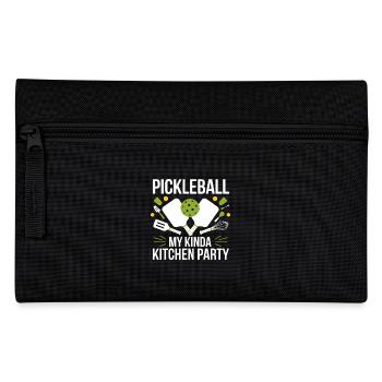 Pickleball Lover Ball Sport Kitchen Ball - Pencil Case - black - Front