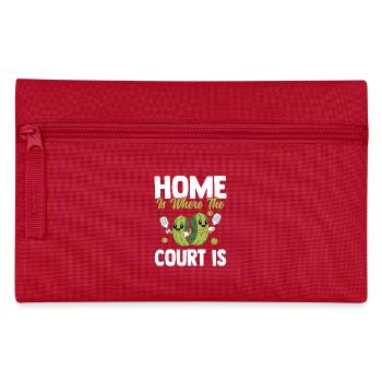 Graphique Pickleball Avec Concombres Et Raquette - Trousse - rouge - Devant