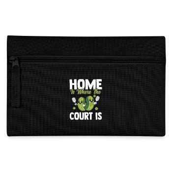 Graphique Pickleball Avec Concombres Et Raquette - Trousse - noir - Devant