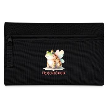 Karneval Party Kostüm FROSCHKÖNIGIN Lustiges - Federtasche - Schwarz - Vorne