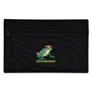 Karneval FROSCHKÖNIGIN Lustiges Frosch Kostüm - Federtasche - Schwarz - Vorne