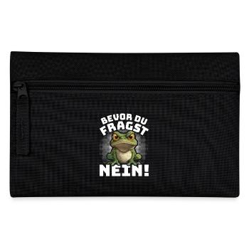 Karneval Kostüm BEVOR DU FRAGST NEIN! Lustiges - Federtasche - Schwarz - Vorne