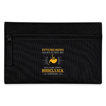 Dudelsackspieler Dudelsack Männer Geschenk - Federtasche - Schwarz - Vorne