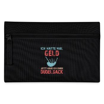 Dudelsackspieler Dudelsack Männer Geschenk - Federtasche - Schwarz - Vorne