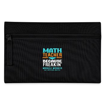 Math Teacher Math Gift - Pencil Case - black - Front