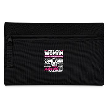 Cadeau de mathématiques pour professeur de mathématiques - Trousse - noir - Devant