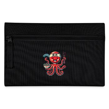 Kawaii Octopus Ramen Lover Japan Noodles - Pencil Case - black - Front