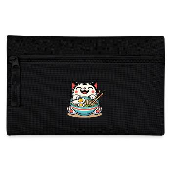 Ramen Noodles Japanese Streetwear Anime Kawaii - Pencil Case - black - Front