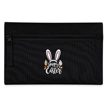Happy Easter - Osterhase - Osterei - Geschenk - Federtasche - Schwarz - Vorne