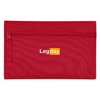 LEG DAY - Leg Training - Pencil Case - red - Front