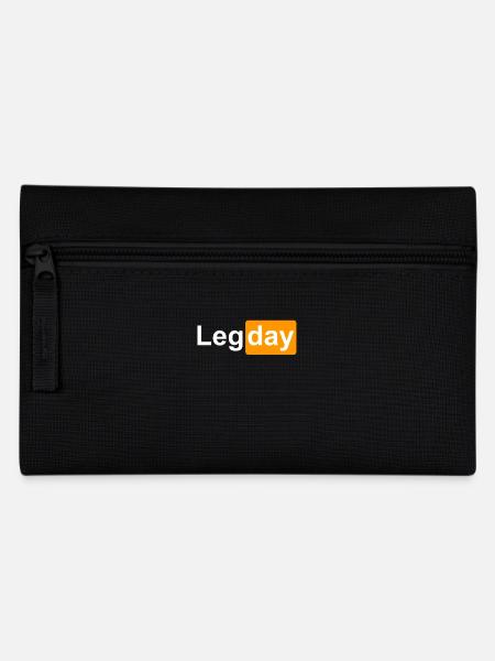 LEG DAY - Beintraining - Federtasche - Schwarz