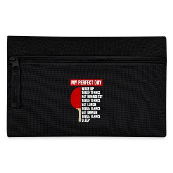 Tischtennis-Motiv Tischtennis Fans - Federtasche - Schwarz - Vorne