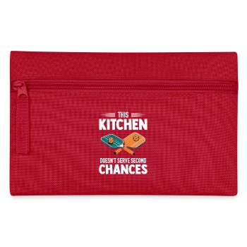 Pickleball - Kitchen Doesn't Serve Second Chances - Federtasche - Rot - Vorne