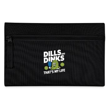 Pickleball Dinkball Dills And Dinks That's My Life - Pencil Case - black - Front