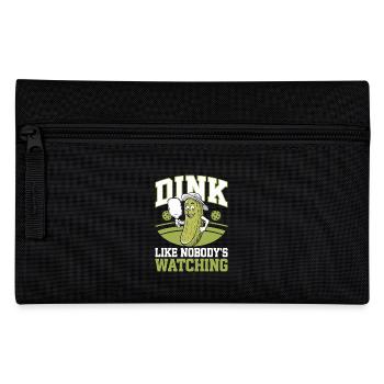 Pickleball Concombre Dinkball Dink Dinking Cadeau - Trousse - noir - Devant