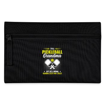 Oma Pickleball Spieler Dinking Team Geschenk - Federtasche - Schwarz - Vorne