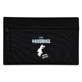 Wasserball Oster Outfit Ostergeschenk Wasserballer - Federtasche - Schwarz - Vorne