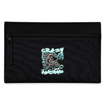 Crazy but Awesome Zebra Comic Stil - Federtasche - Schwarz - Vorne